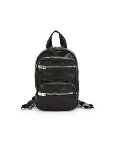 Shop Alexander Wang Medium Attica Leather Backpack In Black