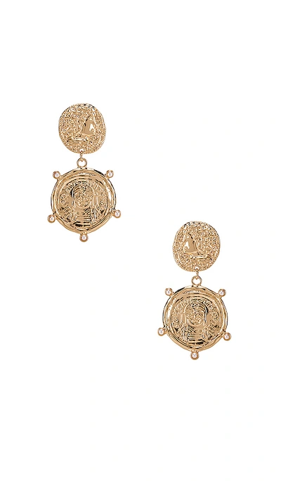 Shop Amber Sceats X Revolve Berlin Earrings In Metallic Gold.