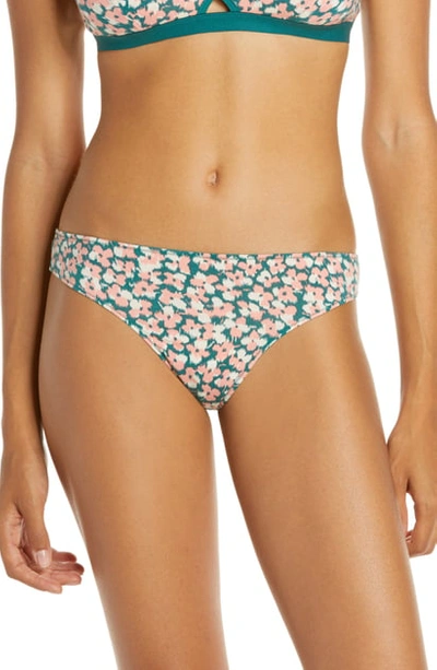 Shop Madewell Jersey Thong In Animal Floral