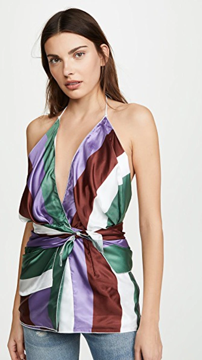 Shop Jacquemus La Robe Benaco In Multi Striped