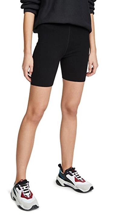 Shop Alexander Wang T Foundation Bodycon Bike Shorts In Black