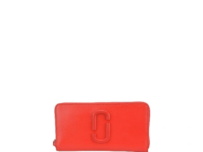 Shop Marc Jacobs Snapshot Standard Continental Wallet In Red