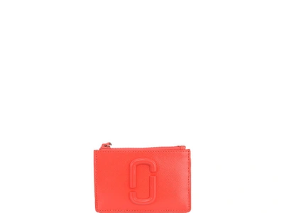 Shop Marc Jacobs Snapshot Top Zip Multi Wallet In Red