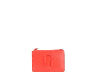 Marc Jacobs Snapshot Dtm Top-zip Multi Red Wallet In Red