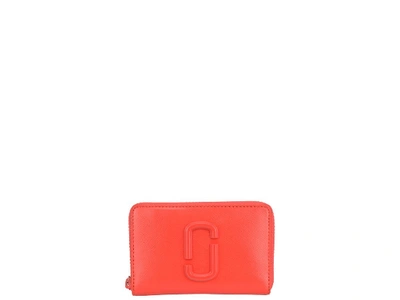 Shop Marc Jacobs Snapshot Small Standard Wallet In Geranium