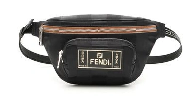Shop Fendi Roma Amor Belt Bag In Black
