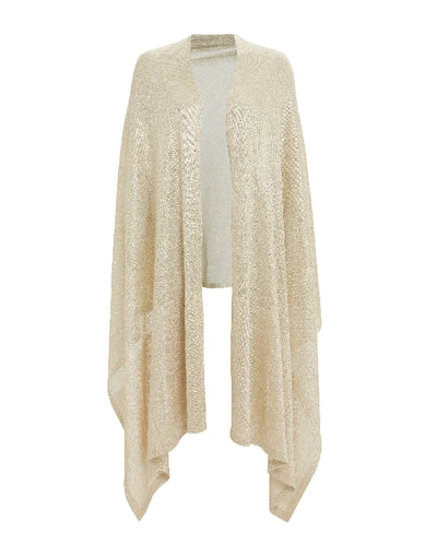 Shop Missoni Metallic Shawl In Gold