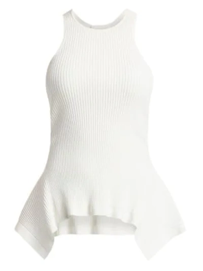 Shop Cinq À Sept Ellen Sleeveless Knit Top In Ivory