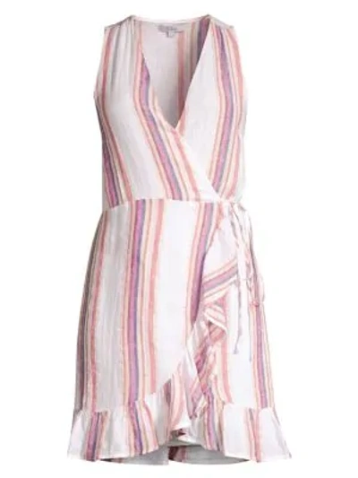Shop Rails Madison Striped Sleeveless Wrap Dress In Jewel Stripe