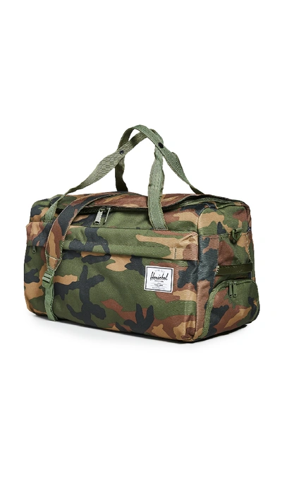 Shop Herschel Supply Co Outfitter 50l Duffel In Woodland Camo