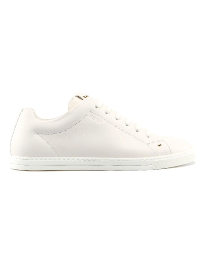 Shop Fendi Sneaker In Qvl Bianco