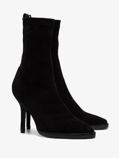 Shop Haider Ackermann Black 105 Suede Ankle Boots