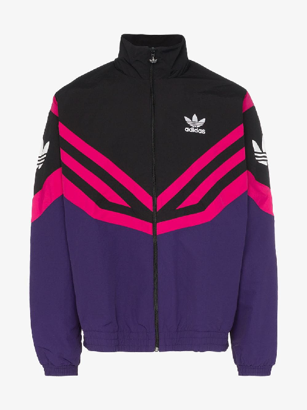 adidas black and purple jacket