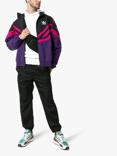 Adidas Originals Adidas Sportive Pink Stripe Track Jacket In Purple |  ModeSens