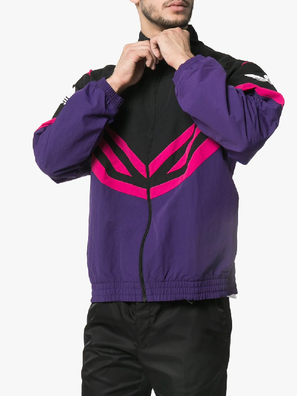 adidas sportive purple track jacket