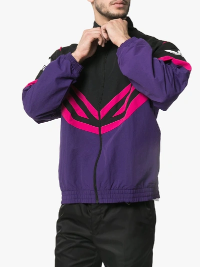 Adidas Originals Adidas Sportive Pink Stripe Track Jacket In Purple |  ModeSens