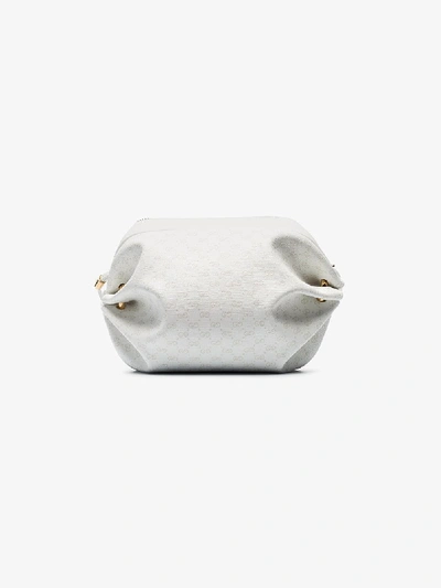 Shop Gucci White Candy Mini Logo Leather Shoulder Bag
