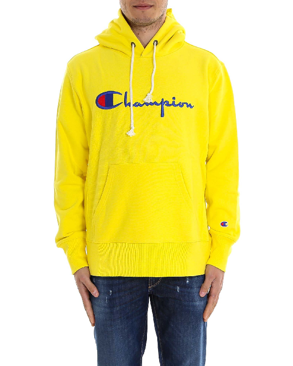 yellow champion sweats