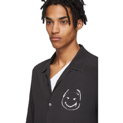 Shop Undercover Black Smiley Face Shirt