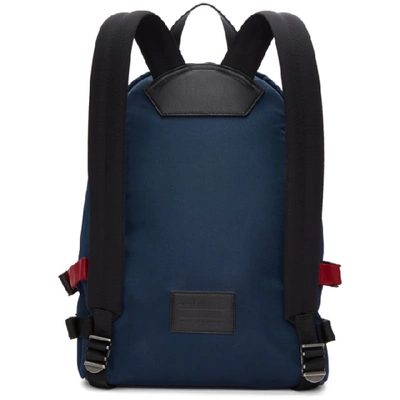 Shop Givenchy Blue And Black Hiking Backpack In 969-blue/ye