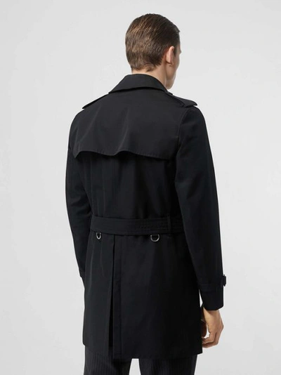 Burberry Vintage Check Undercollar Trench Coat In Black | ModeSens