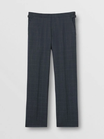 Shop Burberry Classic Fit Windowpane Check Wool Suit In Light Navy
