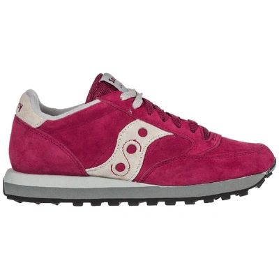 Shop Saucony Women's Shoes Suede Trainers Sneakers Jazz O In Red