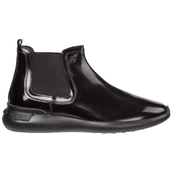 rubber sole black boots