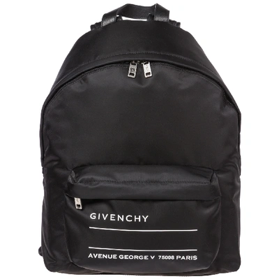 Shop Givenchy Men's Nylon Rucksack Backpack Travel In Black