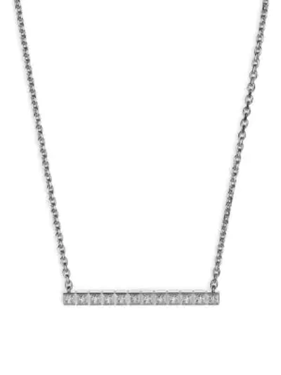 Shop Chopard Collier Ice Cube 18k White Gold & Diamond Necklace
