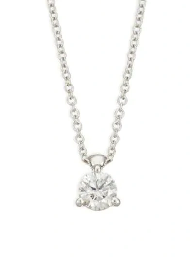 Shop Hearts On Fire Diamond & 18k White Gold Pendant Necklace