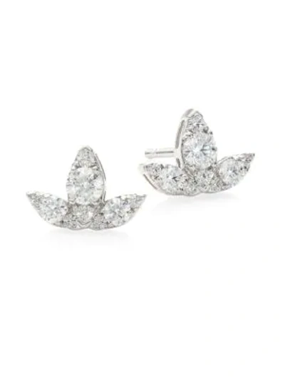 Shop Hearts On Fire Diamond & 18k White Gold Stud Earrings