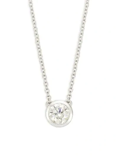 Shop Hearts On Fire 18k White Gold & Diamond Circular Pendant Necklace