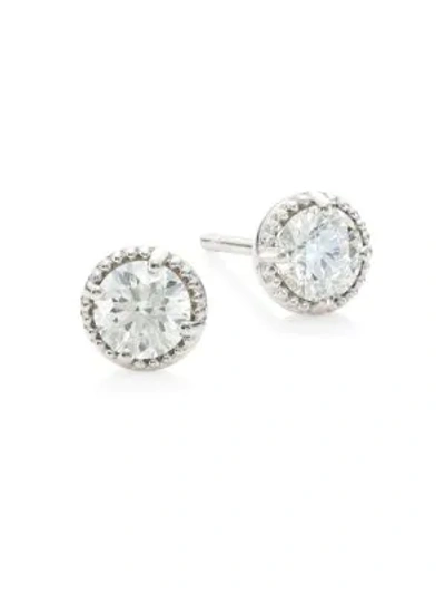 Shop Hearts On Fire Liliana 18k White Gold & Diamond Stud Earrings