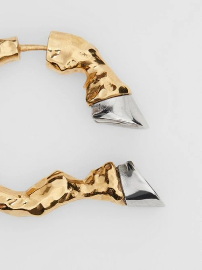 镀金镀钯金蹄型敞口式耳环