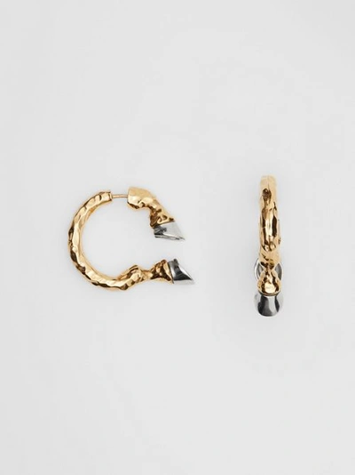 镀金镀钯金蹄型敞口式耳环