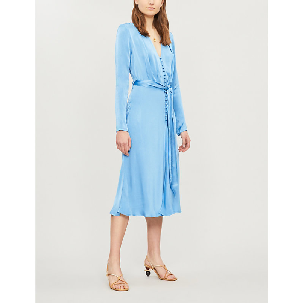 Ghost Meryl V-neck Long-sleeved Satin