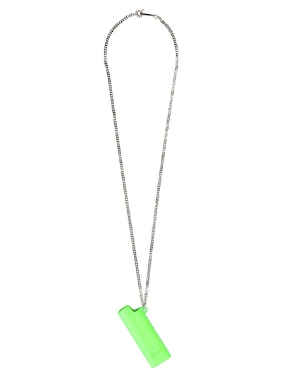 Shop Ambush Lighter Case Chain Necklace In Green