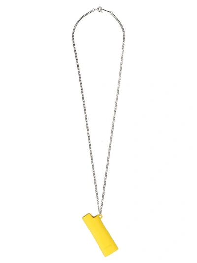 Shop Ambush Lighter Case Chain Necklace In Yellow