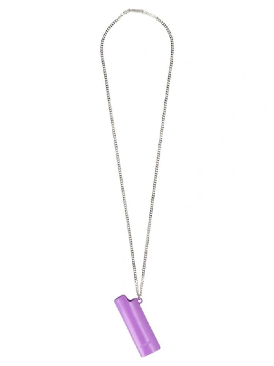 Shop Ambush Lighter Case Chain Necklace In Purple