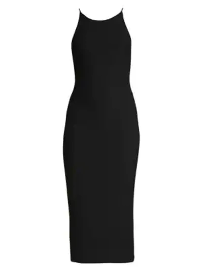 Shop Alice And Olivia Delora Fitted Dress In Black
