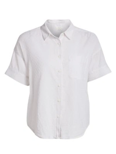 Shop Rag & Bone Lenny Tie Shirt In White