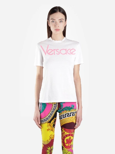 Shop Versace T Shirts In White