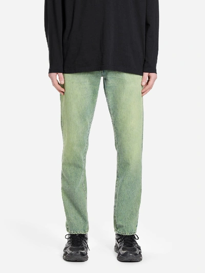 Shop Martine Rose Jeans In Lime