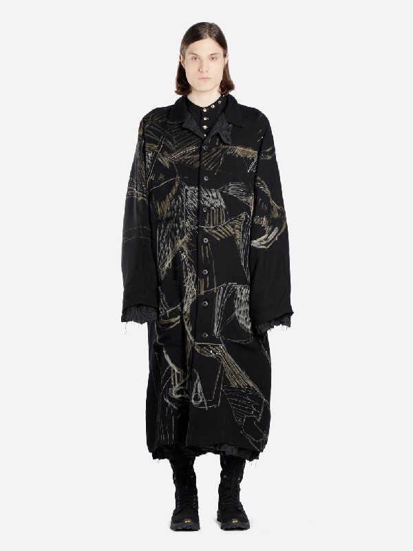 Yohji Yamamoto Coats In Black | ModeSens