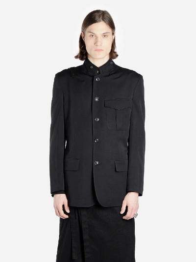 Shop Yohji Yamamoto Blazers In Black