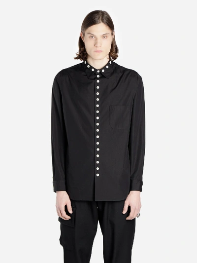 Shop Yohji Yamamoto Shirts In  Black