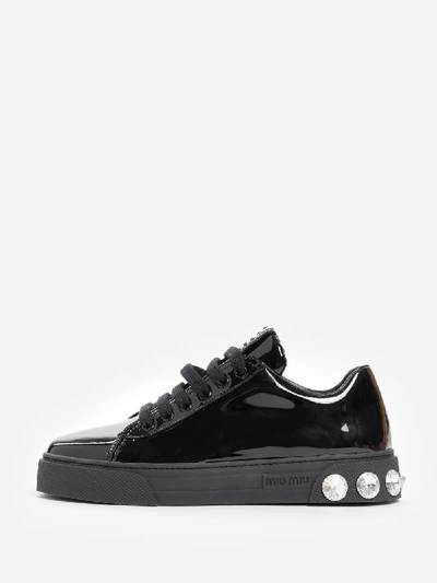 Shop Miu Miu Sneakers In Black