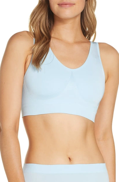 Shop Wacoal B Smooth Seamless Bralette In Cool Blue