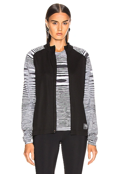 Shop Adidas By Missoni Phx Jacket In Black & Grey & White